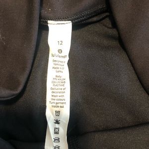 lululemon athletica Pants & Jumpsuits - Lululemon black leggings with velvet detail lululemon athletica Pants & Jumpsuits - Lululemon black leggings with velvet detail